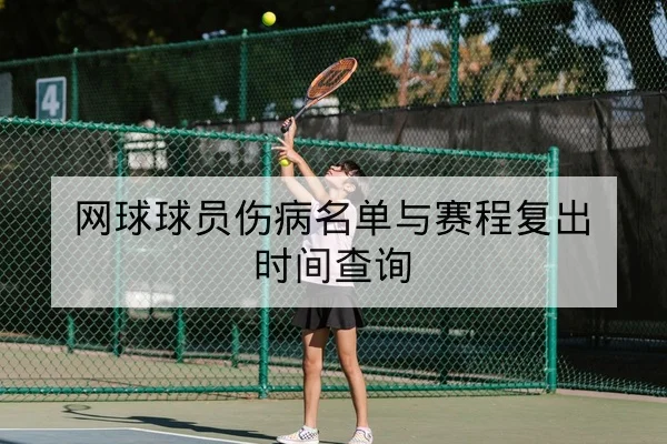 网球球员伤病名单与赛程复出时间查询